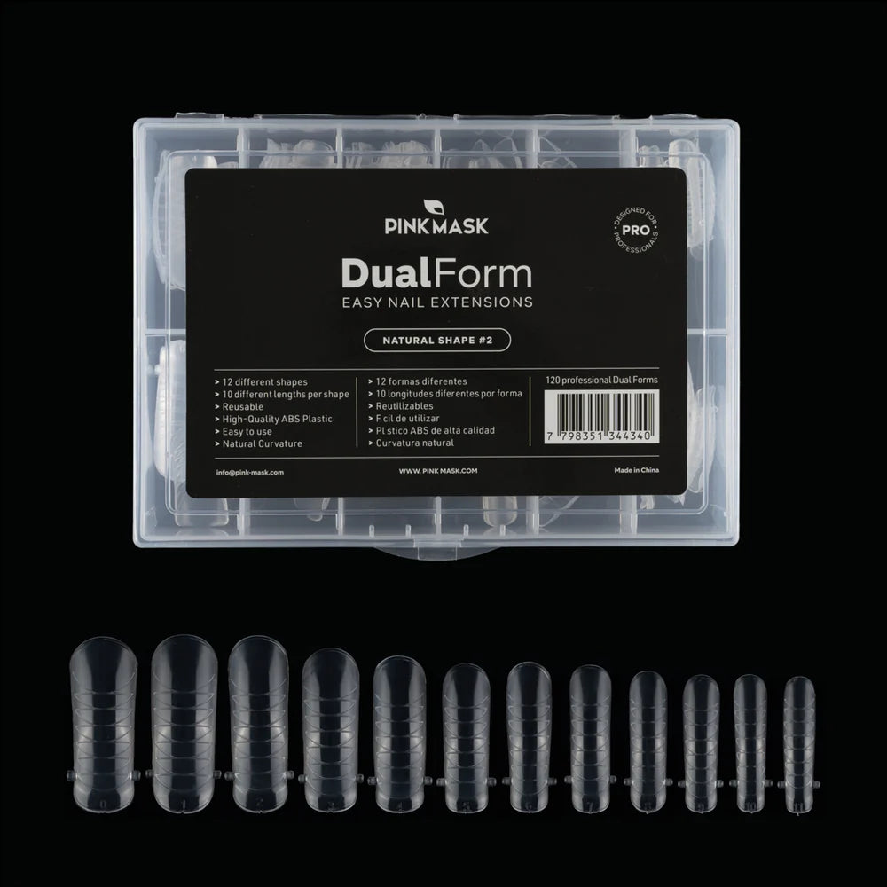 Dual Form EASY NAIL EXTENSIONS (Natural Shape #2) 120pcs