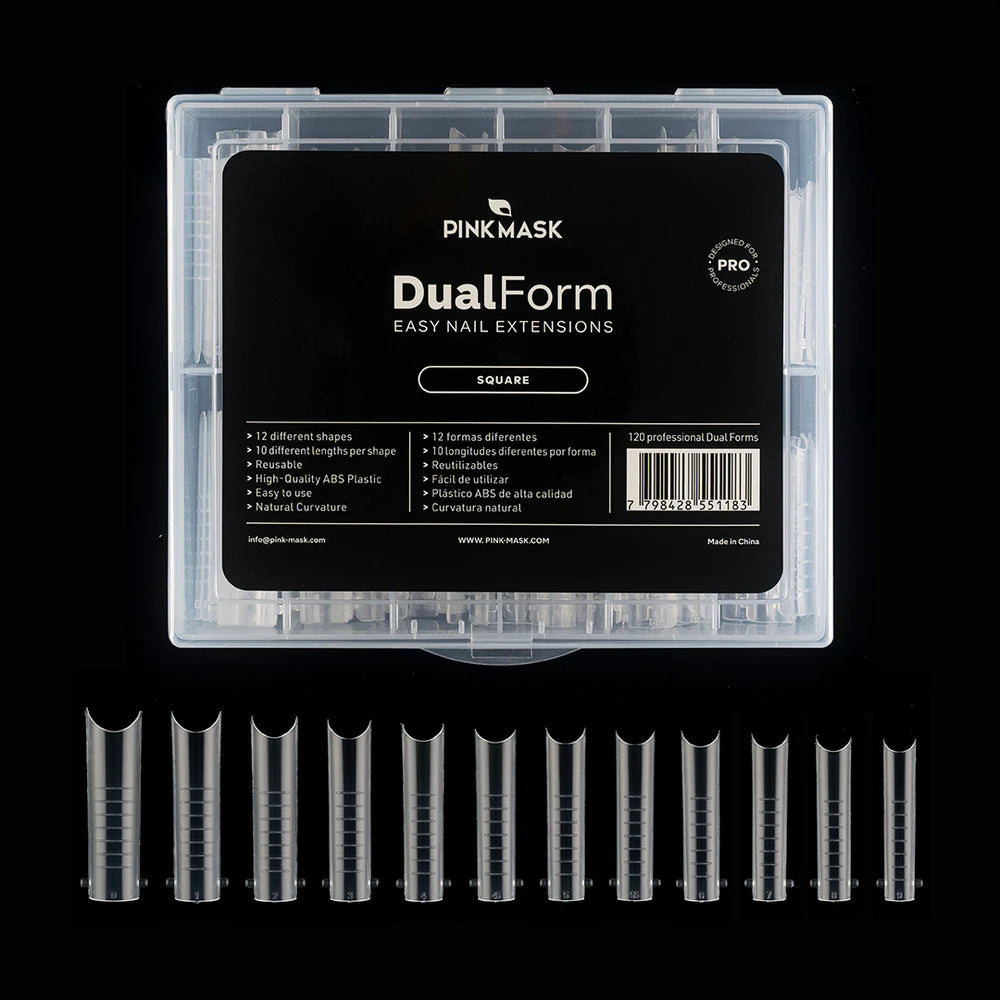 Pink Mask Dual Form ( Square ) EASY NAIL EXTENSIONS 120pcs