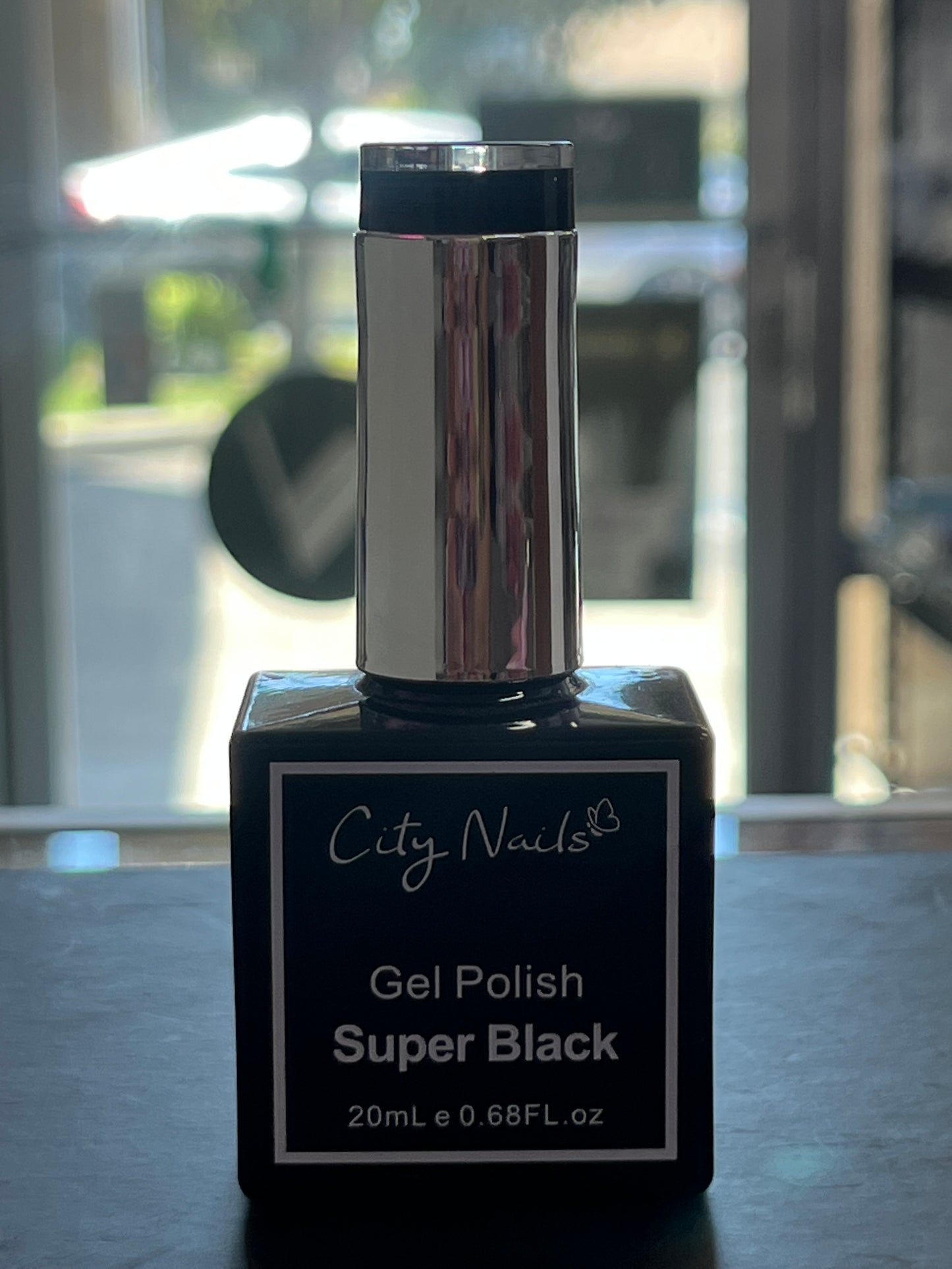 City Nails Super Black Gel Polish