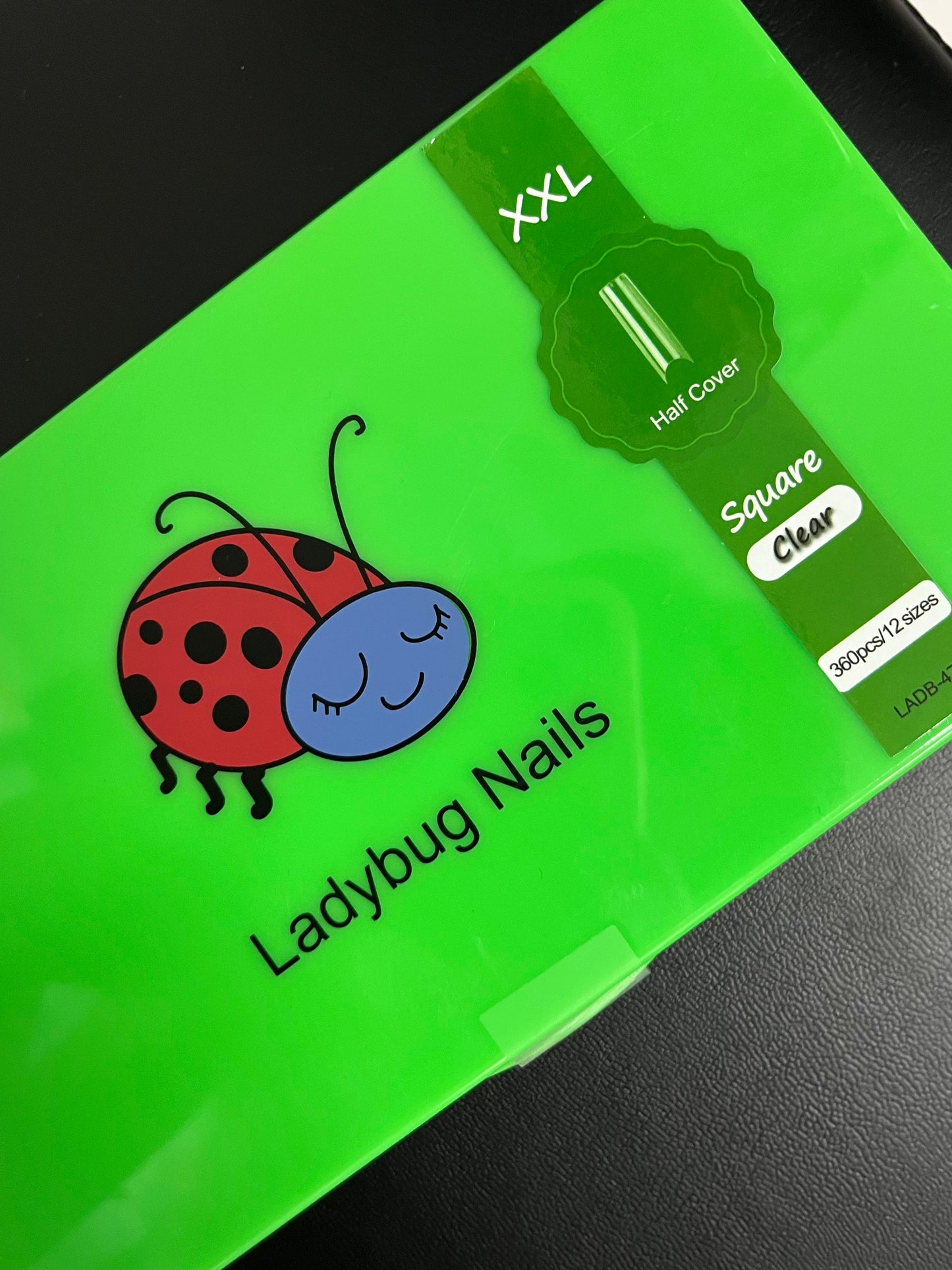 Lady Bug Nail Tips