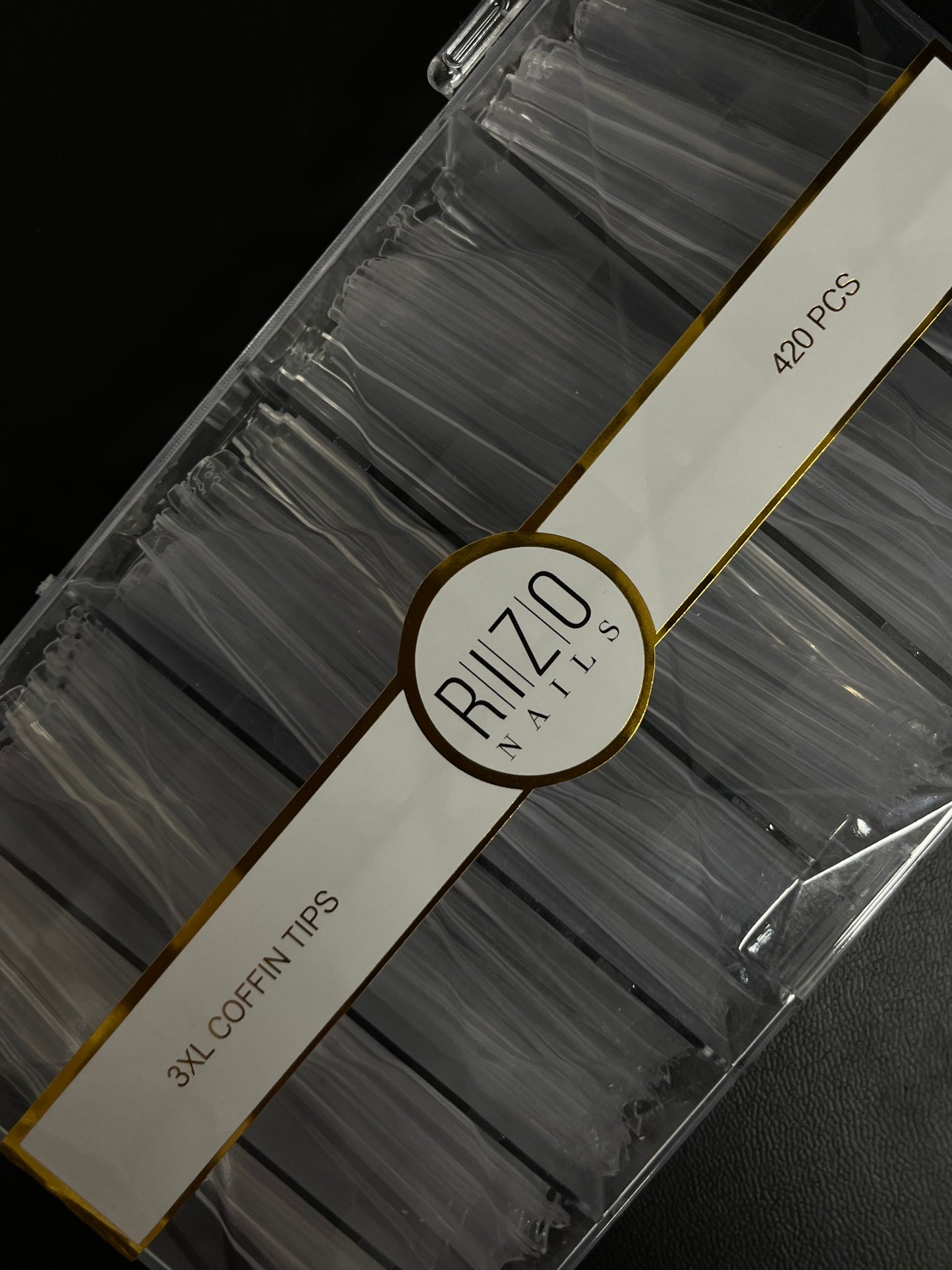 Rizzo Nail Tips (3XL COFFIN TIPS) 420 PCS